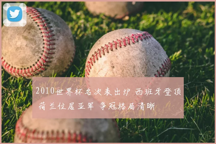2010世界杯名次表出炉 西班牙登顶 荷兰位居亚军 争冠格局清晰